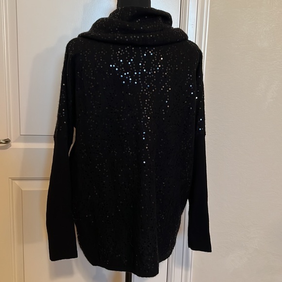 Saks Fifth Avenue sequined cashmere sweater - Picture 4 of 8
